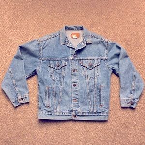 1990s Vintage Levi’s Jean jacket orange tag